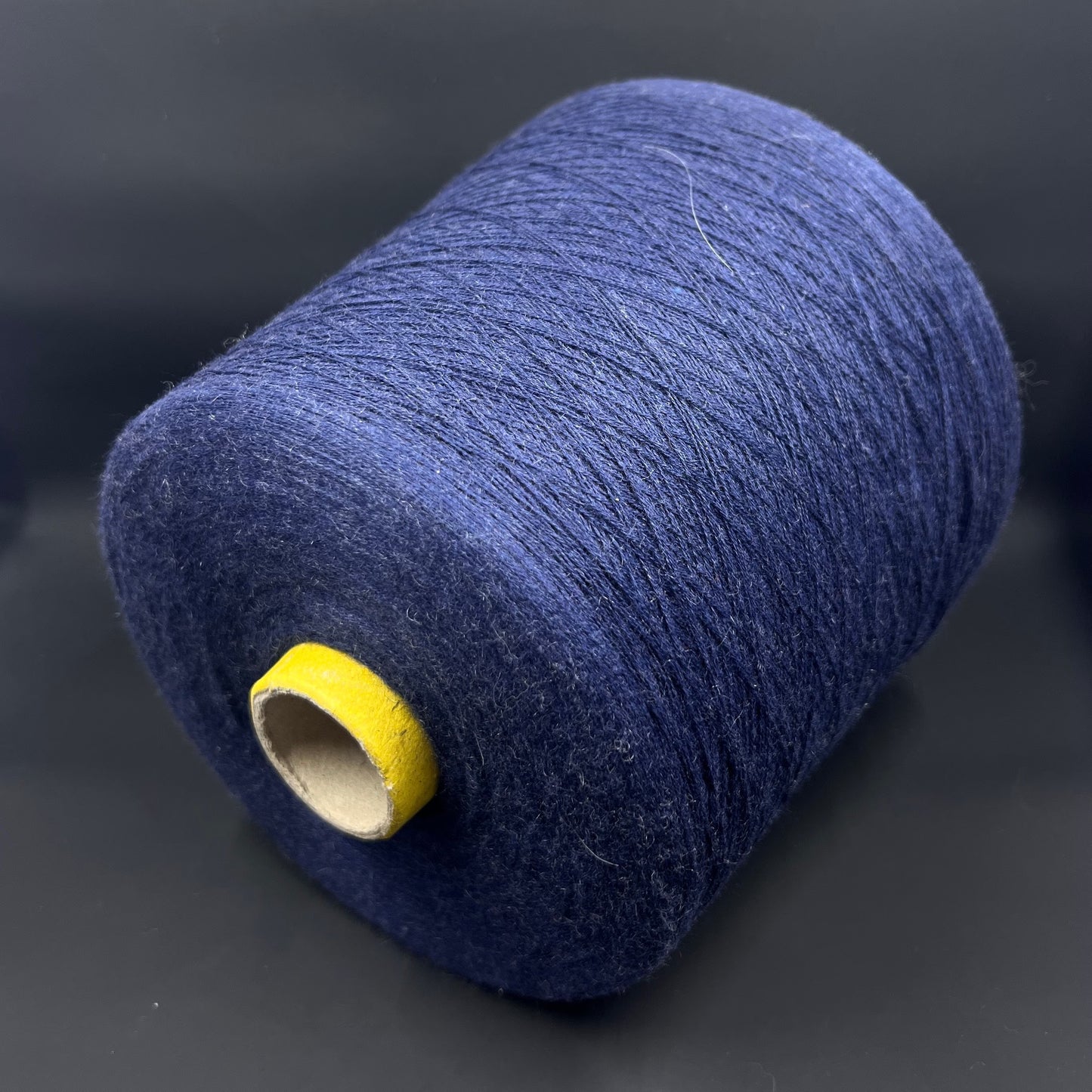 Bagno, Nm 30/1, 85% Cotton, 15% Ws, FILARTEX SPA, Color Midnight blue, per 100 gr. Italian Fine Yarn, yarn on cone, Machine Knitting, Hand Knitting