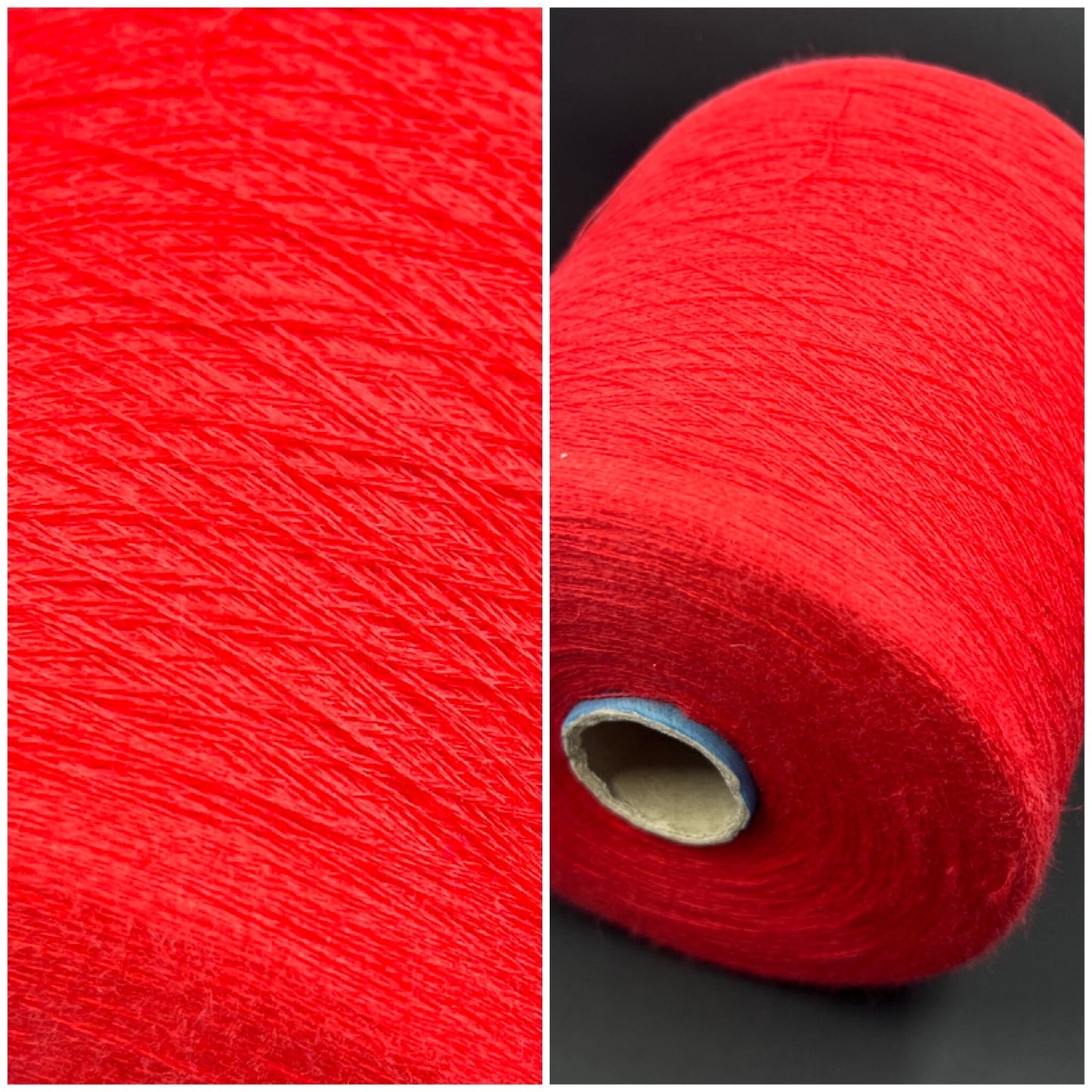 Bagno, Ne 30/2, 85% Cotton, 15% Ws, FILARTEX SPA, Color Red, per 100 gr. Italian Fine Yarn, yarn on cone, Hand Knitting, Machine Knitting