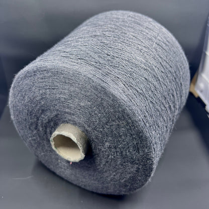 Bagno, Ne 30/2, 85% Cotton, 15% Ws, FILARTEX SPA, Color Dark Gray, per 100 gr. Italian Fine Yarn, yarn on cone, Hand Knitting, Machine Knitting