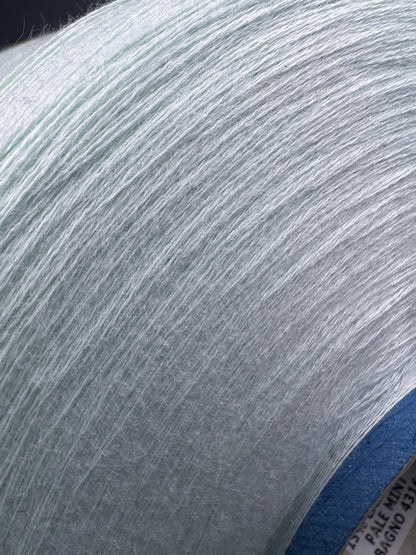 Bagno, Nm 30/2, 85% Cotton, 15% Ws, FILARTEX SPA, Color PALE MINT, per 100 gr. Italian Fine Yarn, yarn on cone, Hand Knitting, Machine Knitting