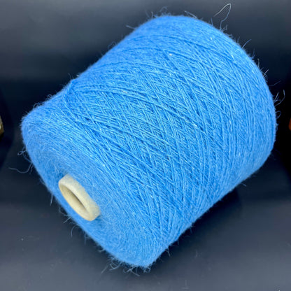 PRPFILO filati art. GINEVRA. Fiber: 40% Merino yarn, 20% Angora yarn, 30% Alpaca yarn, 10% Silk yarn available at our Yarn Store in Canada. Colour: Celeste (Sky blue).