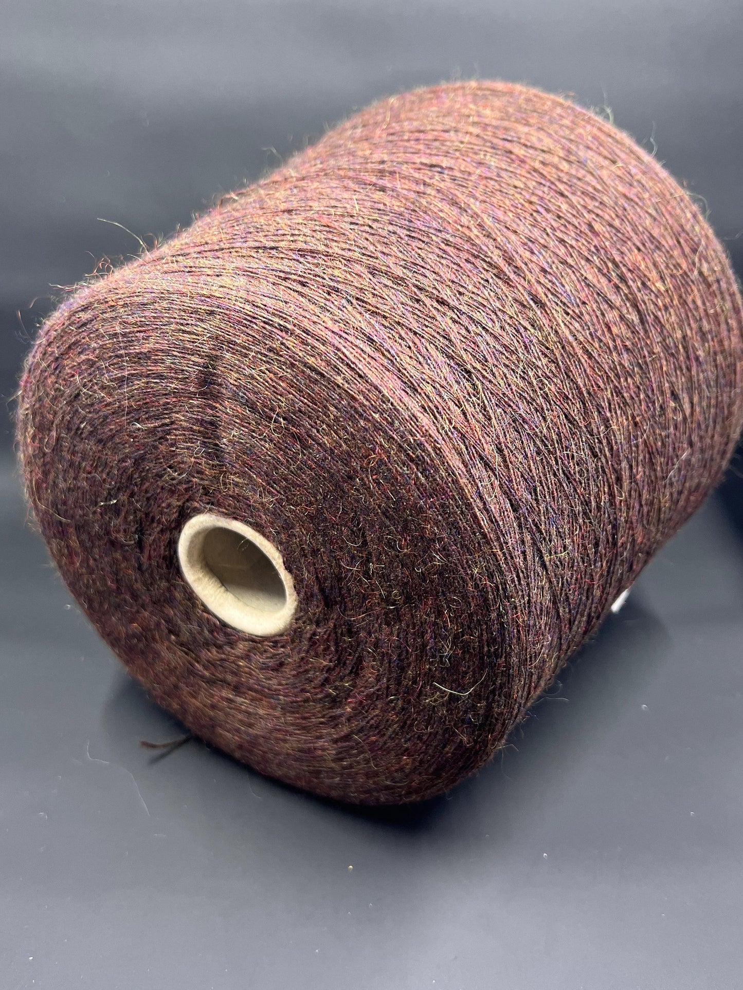 CASHETLAND, Nm 1/14000, 50% WS, 35% WO, 15% WM, Color: Brown-multicolor, per. 100 gr. Italian Fine Yarn, yarn on cone, Hand Knitting, Machine Knitting