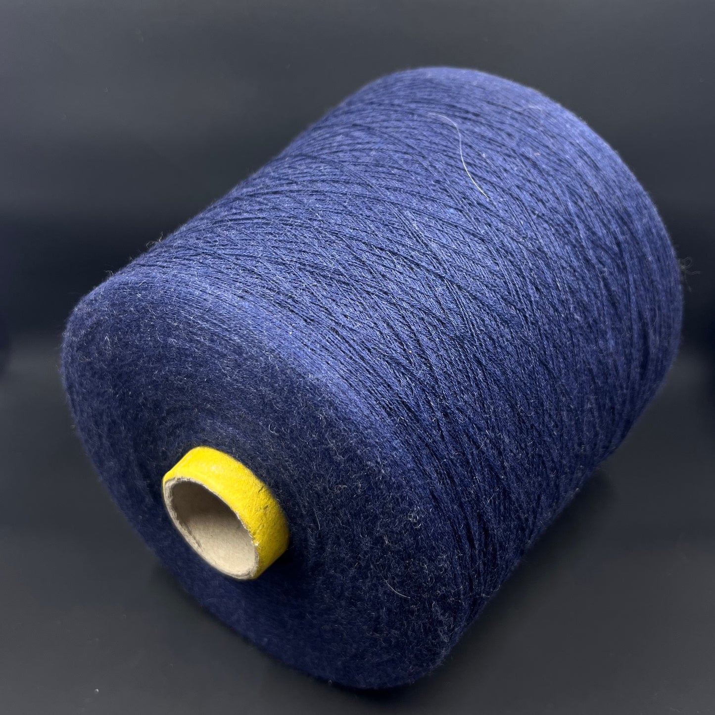 Bagno, Nm 30/1, 85% Cotton, 15% Ws, FILARTEX SPA, Color Midnight blue, per 100 gr. Italian Fine Yarn, yarn on cone, Machine Knitting, Hand Knitting