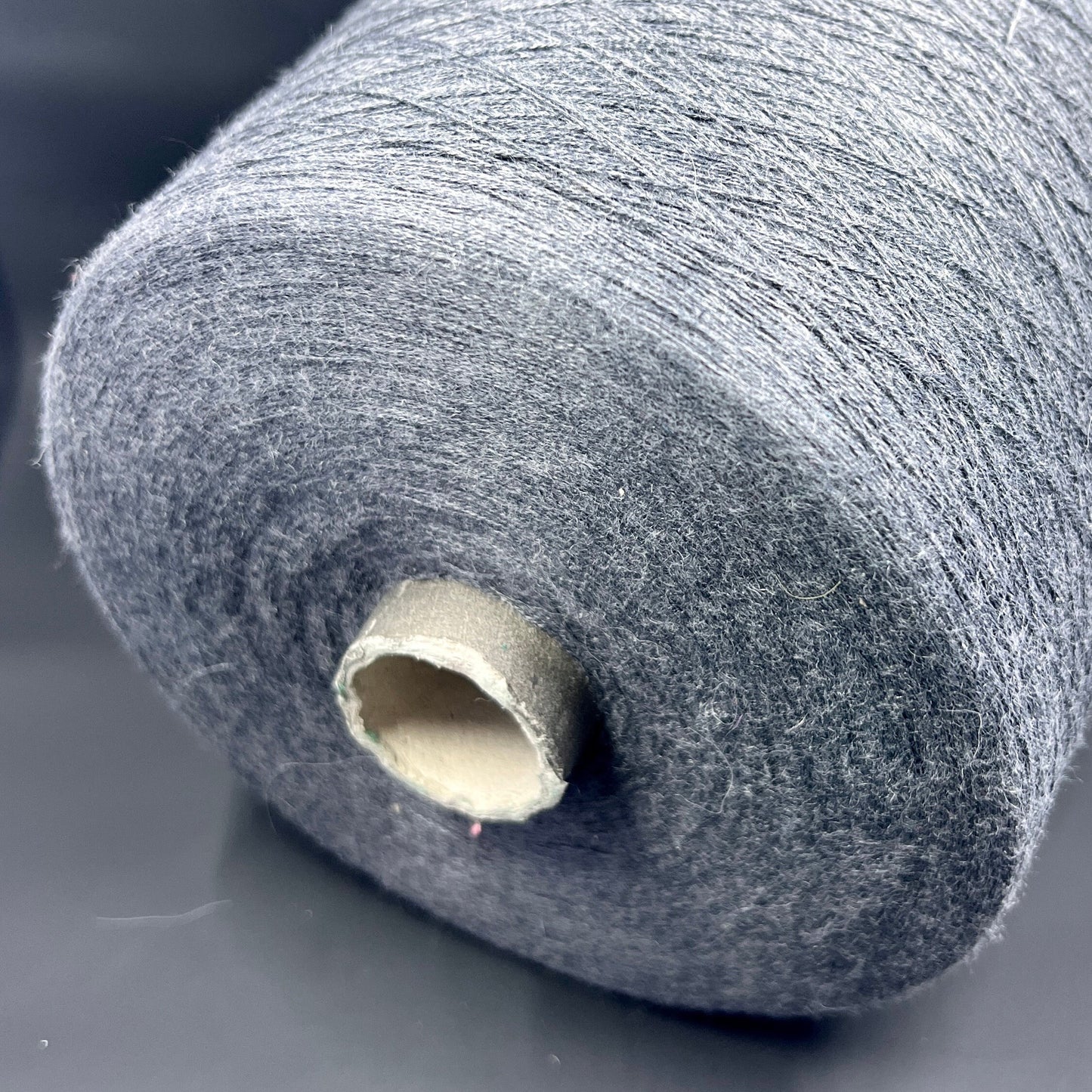 Bagno, Ne 30/2, 85% Cotton, 15% Ws, FILARTEX SPA, Color Dark Gray, per 100 gr. Italian Fine Yarn, yarn on cone, Hand Knitting, Machine Knitting