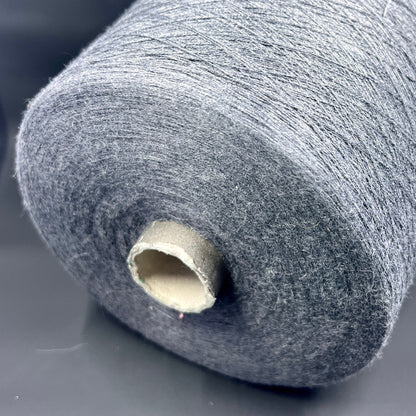 Bagno, Ne 30/2, 85% Cotton, 15% Ws, FILARTEX SPA, Color Dark Gray, per 100 gr. Italian Fine Yarn, yarn on cone, Hand Knitting, Machine Knitting