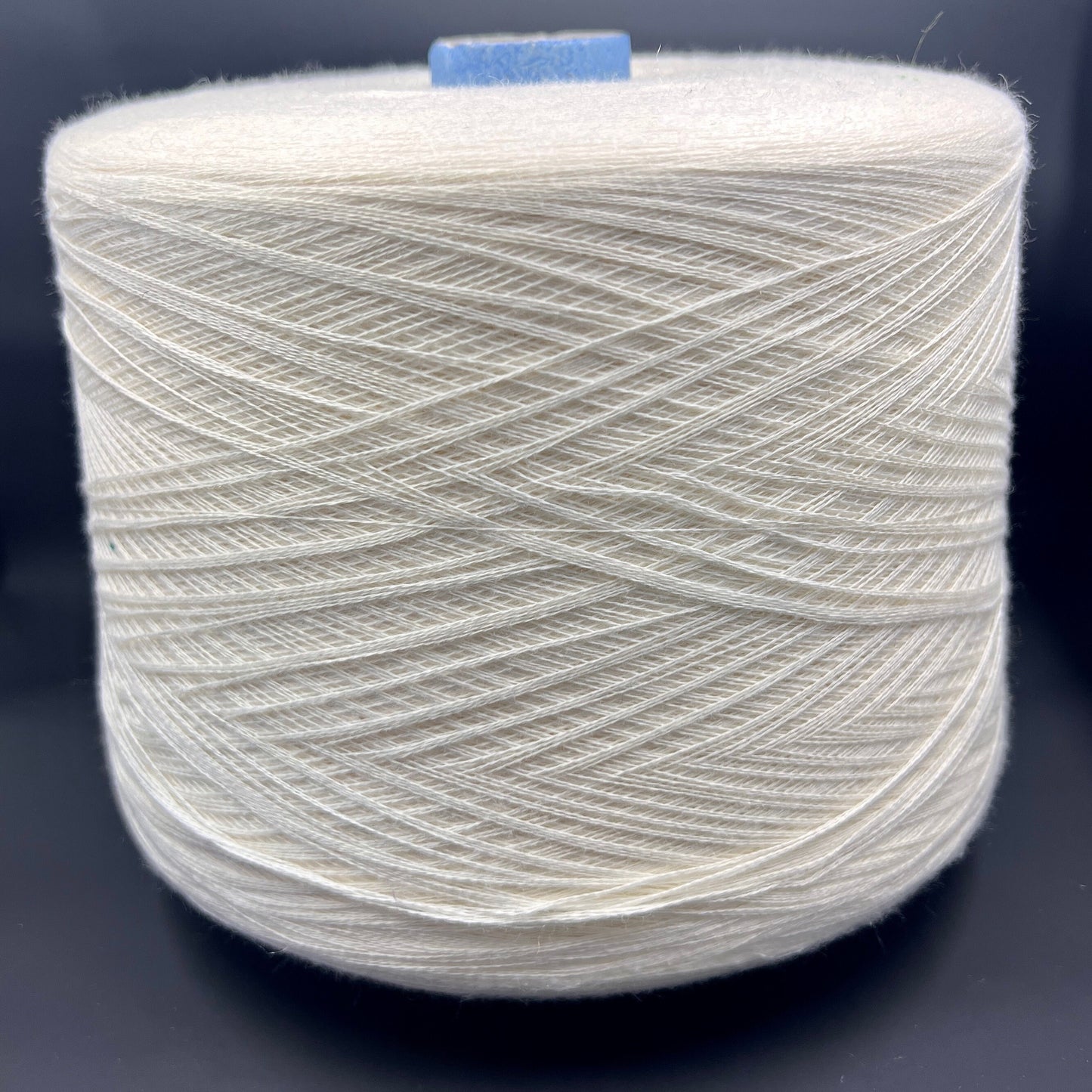 Bagno, Nm 30/2, 85% Cotton, 15% Ws, FILARTEX SPA, Color White, per 100 gr. Italian Fine Yarn, yarn on cone, Hand Knitting, Machine Knitting