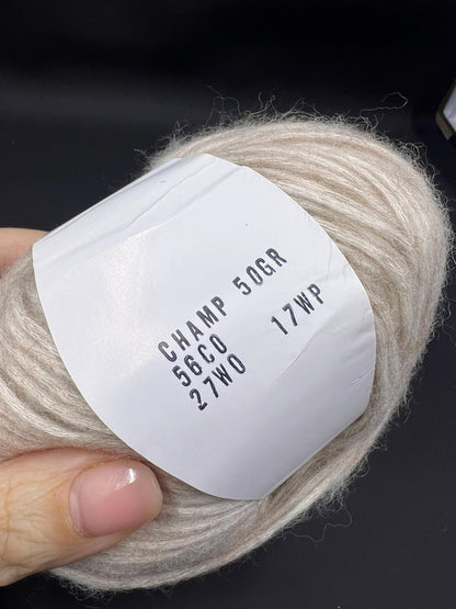 Color Beige, 56% Cotton, 27% Wool, 17% Alpaca, 50gr, CHAMP, Filpucci