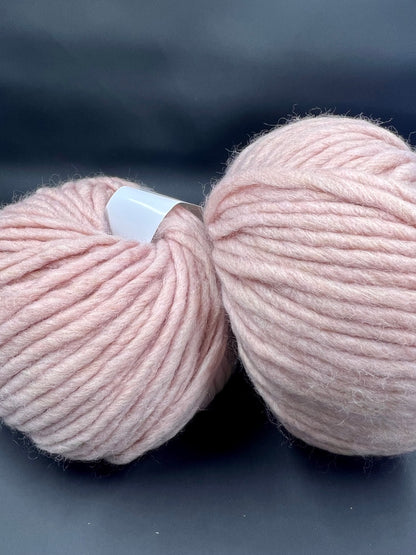 Weight: Bulky / Chunky. Fiber: 50% Merino Wool Yarn 50% Acrylic yarn. Care: Hand wash, Do not iron. Yarn Color: Rosa. This is a luxurious, very soft yarn with a wonderful composition. Can be used for hand knitting and crochet. You can buy this beautiful yarn in our yarn store in Canada