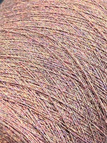 CASHETLAND, Nm 1/14000, 50% WS, 35% WO, 15% WM, Color: Brown-multicolor, per. 100 gr. Italian Fine Yarn, yarn on cone, Hand Knitting, Machine Knitting