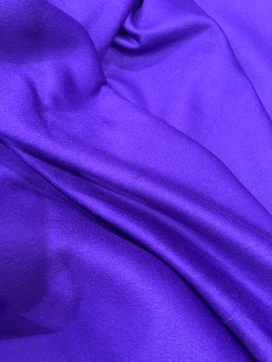 Cashmere lana Fabric, Purple fabric woven in ITALY, Soft Material for Luxury Coat, Jacket