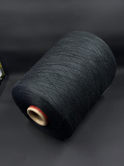 Cashmere yarn 70%, Silk yarn 30%, 2/58, Loro Piana yarn , Color Black, per 100 gr