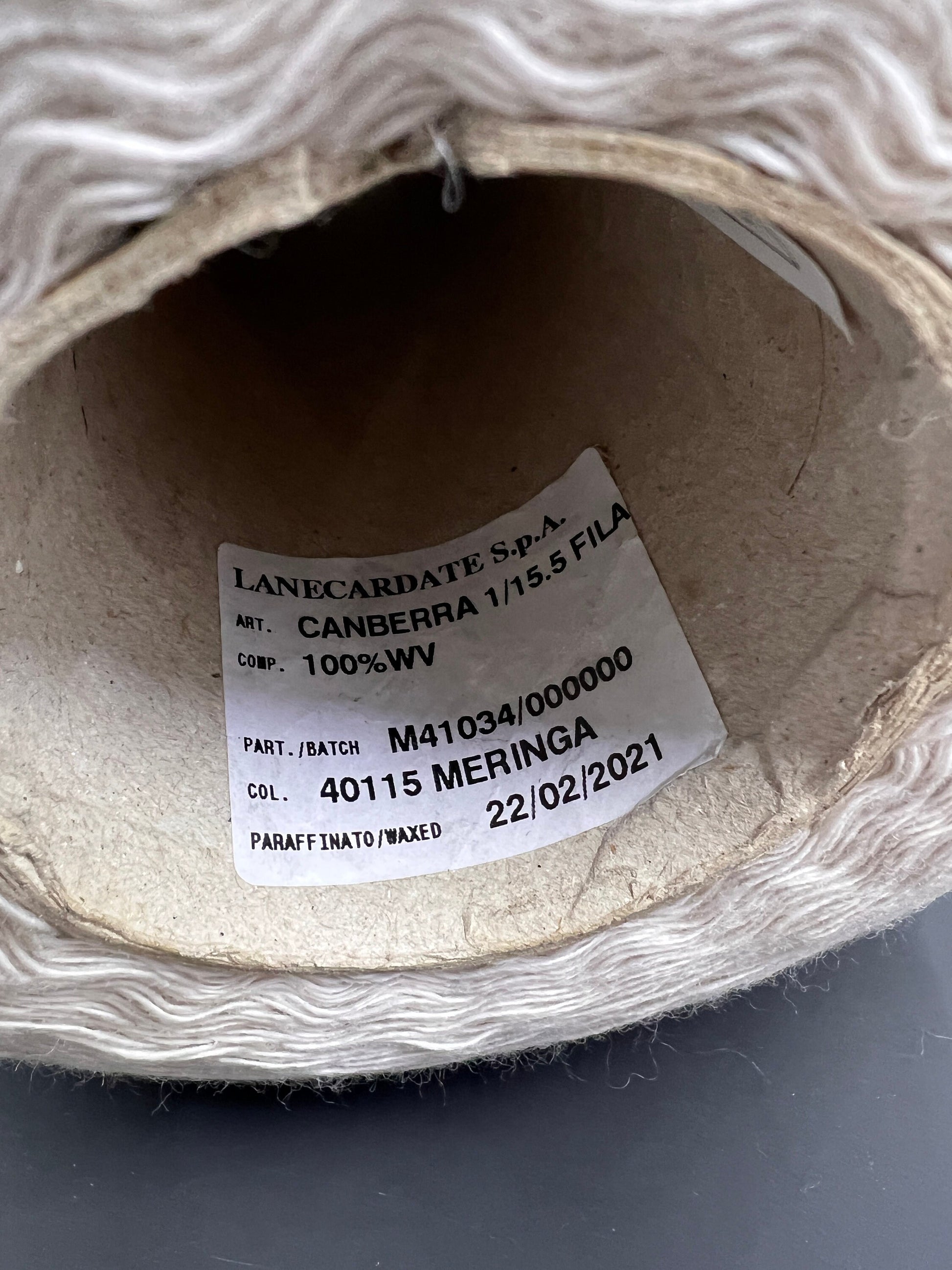 100% Merino wool yarn. Lanacardate SpA art Canberra. Yarn colour: Meringa. This is a very soft pure merino yarn. This super soft merino wool yarn is available at our yarn store in Canada.