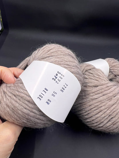 Weight: Bulky / Chunky. Fiber: 50% Merino Wool yarn 50% Acrylic yarn. This is a luxurious, very soft yarn with a wonderful composition. Can be used for hand knitting and crochet. You can buy this beautiful yarn in our yarn store in Canada