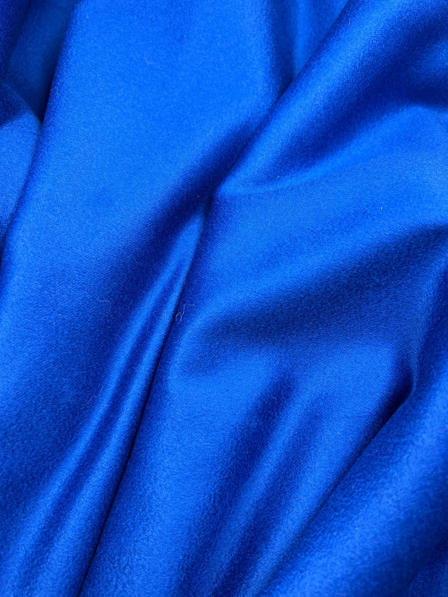 Pure Cashmere Fabric, Blue fabric woven in ITALY, Soft Material for Luxury  Jacket,  152cm wide, Lot 2,60m (2.84yard)