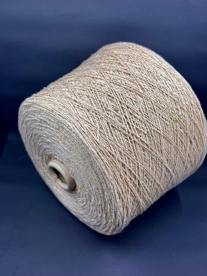 TWEED Yarn, Wool yarn, Silk Yarn, color Beige