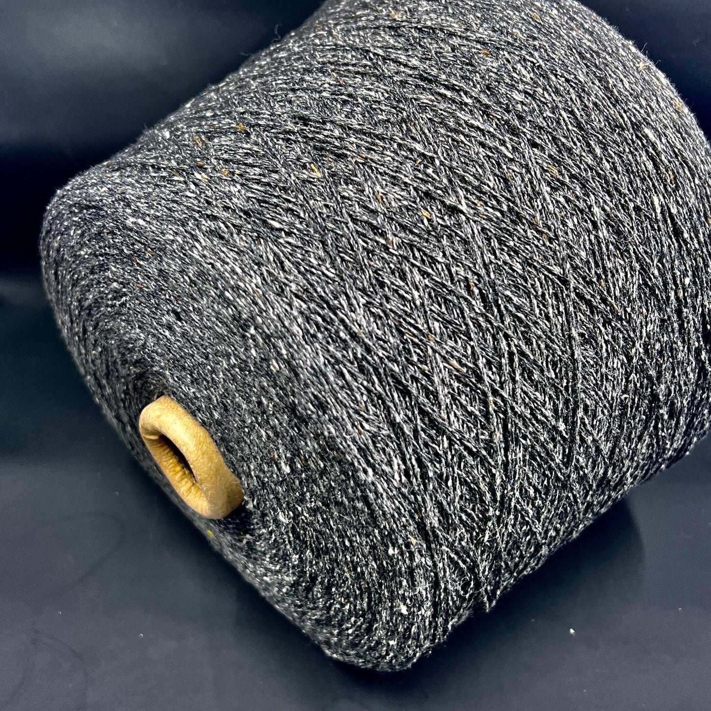 TWEED Yarn, Wool Yarn, Silk Yarn, Bourete, color Grigio Scuro