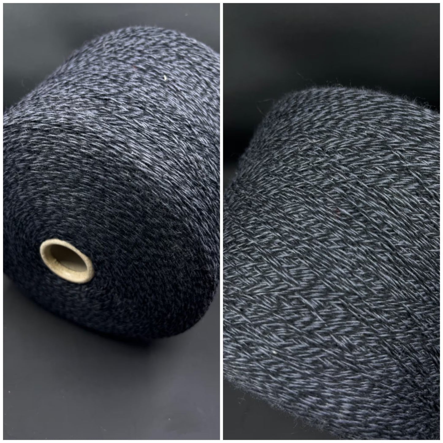 Fiber: 100% Merino wool yarn. Lanacardate SpA art Canberra. Colour yarn: DarkBlue. This is a very soft pure merino yarn can be purchased at our yarn store in Canada. It is produced in Italy by one of the best spinning mill in the world.The yarn will be perfect for Machine knitting.