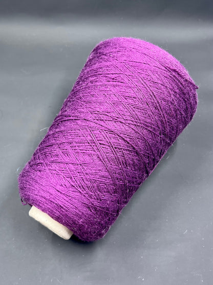 Purple Merino wool yarn 100% Missoni 3/24, per. 100 gr