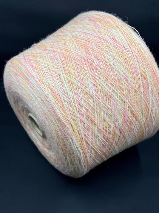 Merino Estra Yarn 100% art. Merinos Stampa PROFILLO, Color Rosa Babi. Yarn on Cone. Italian Lace Yarn. Hand and Machine Knitting. Fiber: 100% Merino Wool Yarn. Nm 2/30.  Reference: Merinos Stampa PROFILLO. 