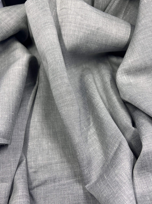 Linen/Lana Fabric, 50/45/5% Linen/Lana/Silk fabric woven in ITALY, Soft Material for Luxury Jacket