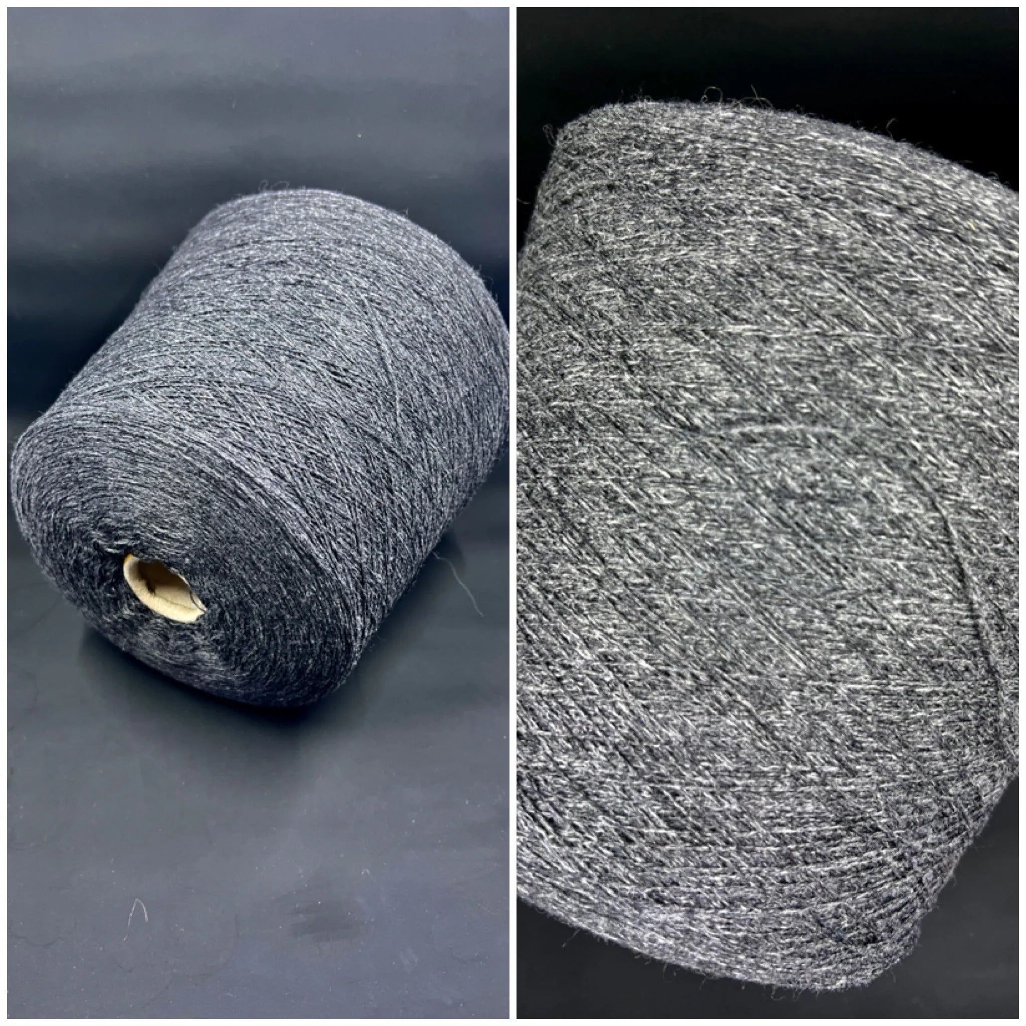 Cashmere Yarn 100%, Cariaggi Cashmere Yarn PPKC569, Carbon Gray ...