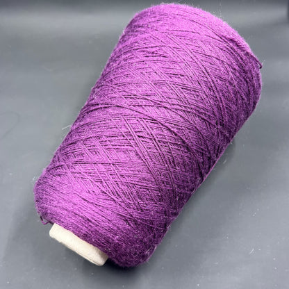 Purple Merino wool yarn 100% Missoni 3/24, per. 100 gr