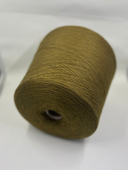 Cashmere Yarn 100%, Loro Piana Cashmere Yarn C282 55536, Yarn on Cone. Olive