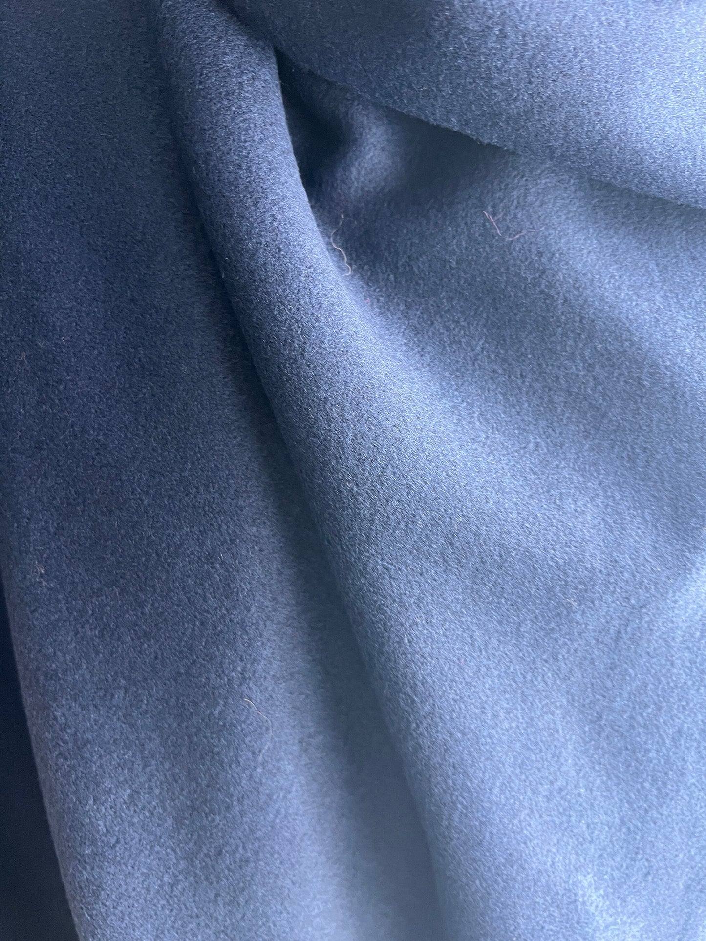 Cashmere lana Fabric, Dark blue Cashmere fabric woven in ITALY. Soft cashmere Material