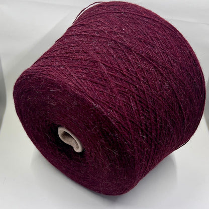 TULUM Alpaca Yarn, Merino wool Yarn, Yarn on Cone, Color Bordo Mel. Prof-WPBlend-000493