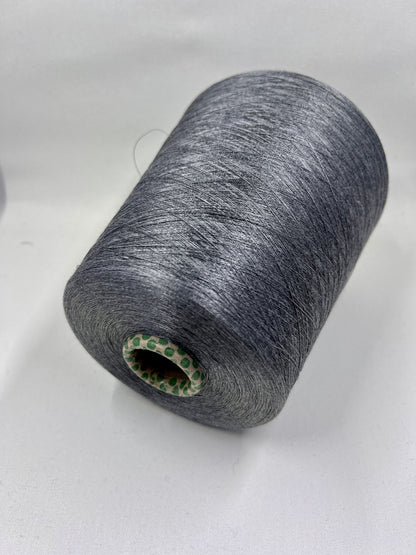 Silk Yarn 100%, Silk Yarn on Cone. Color Gray