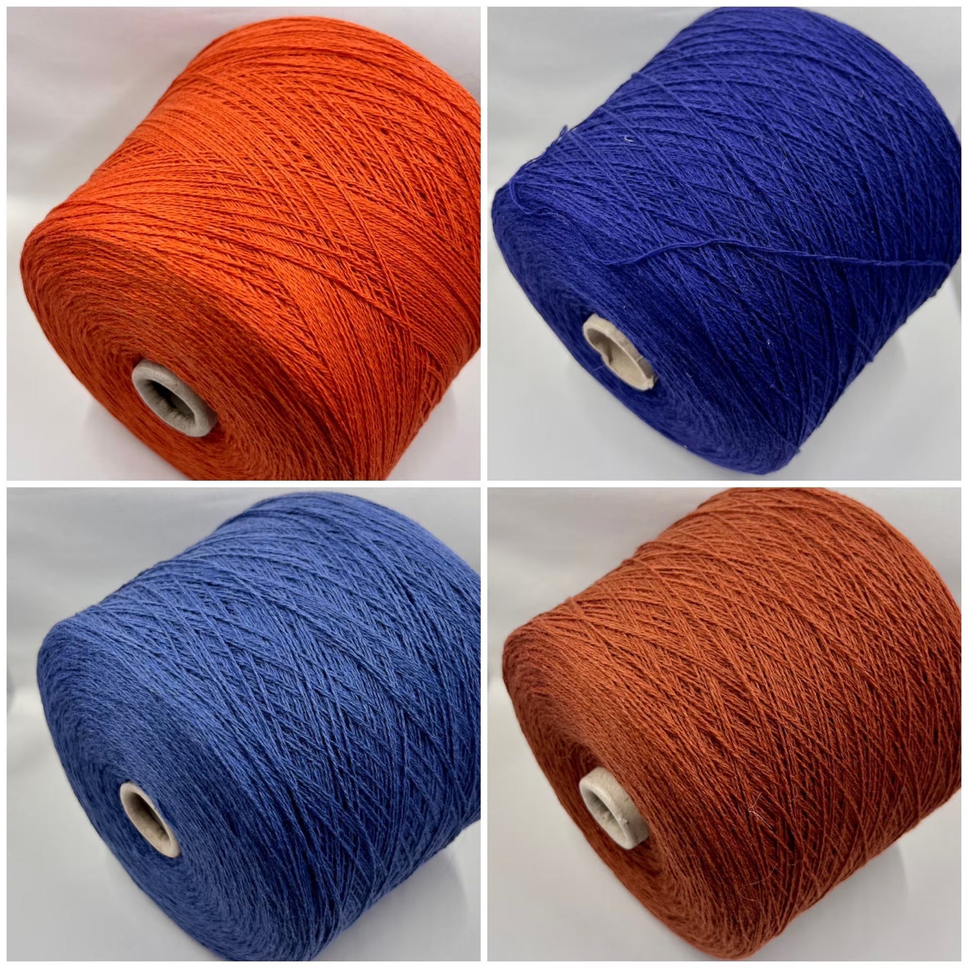 Wool Yarn & Cashmere Yarn by PROFILLO. Cashmere Yarn & wool Yarn for Hand & Machine Knitting.  Fiber: 50% Wool Yarn & Cashmere Yarn 50%   Yarn Colour: Rust, Mandarino, Avio, Blue Reference: PROFILLO, Nm 2/15 This is a very soft pure Cashmere blend yarn by PROFILLO.