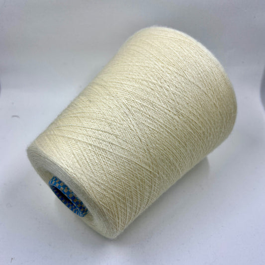 Cashmere Yarn 70%,  Silk Yarn 30%, Cariaggi Jaipur, art: PPKA017, colore White Milk