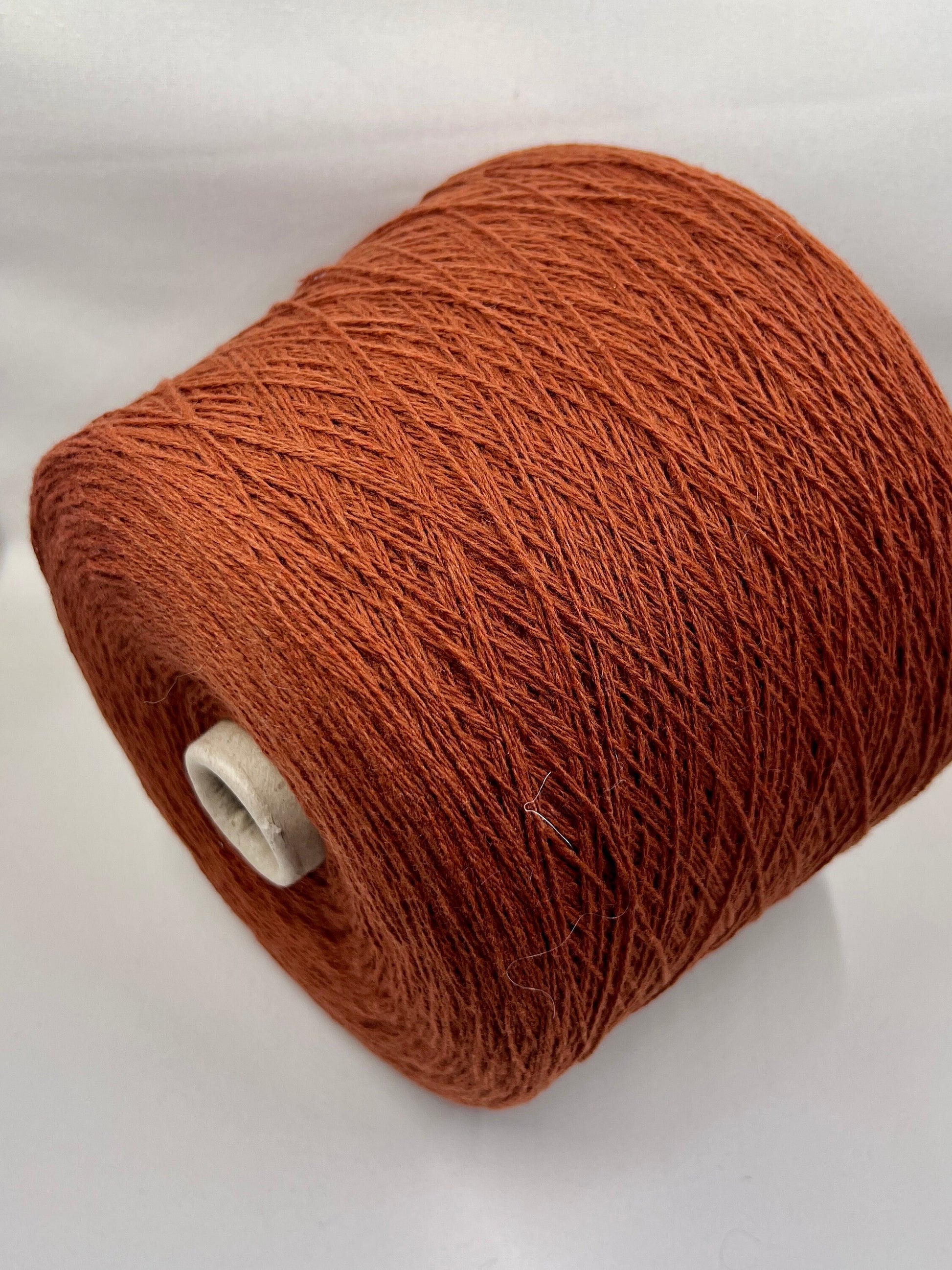 Cashmere Yarn 50%, Wool Yarn 50%, PROFILLO, Color Terra Siena (Rust)