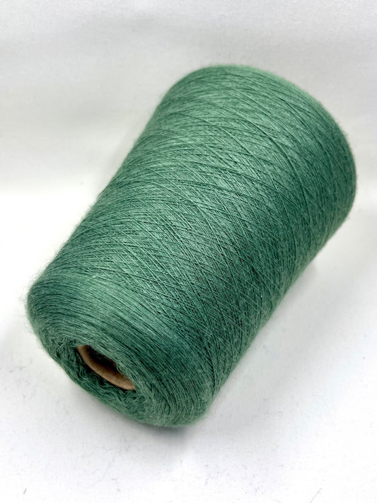 Luxury 70% Cashmere Yarn, 30% Silk Yarn on Cone - Nm 3/80 Green | Fullonica SNC | 100g