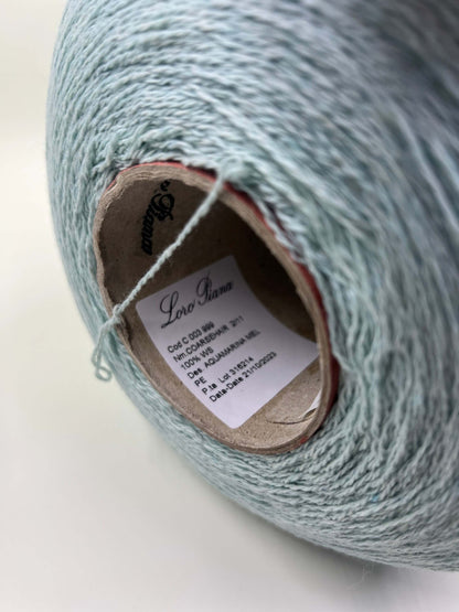 Cashmere Yarn 100%, Coarsehair Yarn, Loro Piana Yarn, Aquamarina Mel. per 100 gr