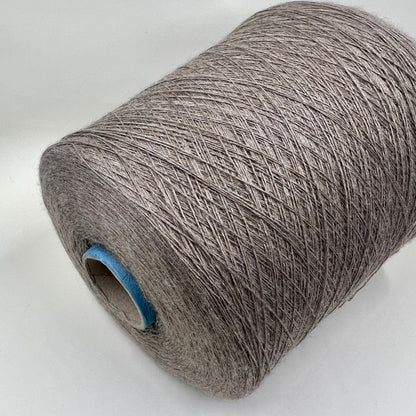 Royal Cashmere Yarn 70%, Silk Yarn 30%,Color Gray. Profilo SNC , Yarn on Cone. Italian Lace Yarn. Hand and Machine Knitting. Fiber: Royal Cashmere Yarn 70%, Silk Yarn 30%,Nm 1/80x5 Reference: Profilo SNC for Machine knitting and Hand Knitting. 