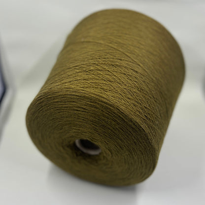 Cashmere Yarn 100%, Loro Piana Cashmere Yarn C282 55536, Yarn on Cone. Olive