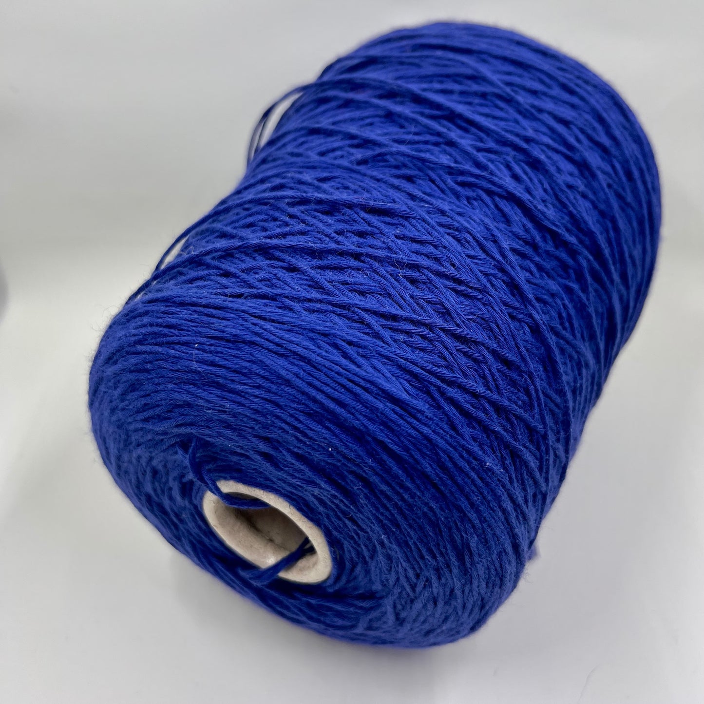 Soft Cotton Yarn 100%, Cotton Yarn on Cone, Cotton Yarn for knitting. Royal Blue. Per 100 gr