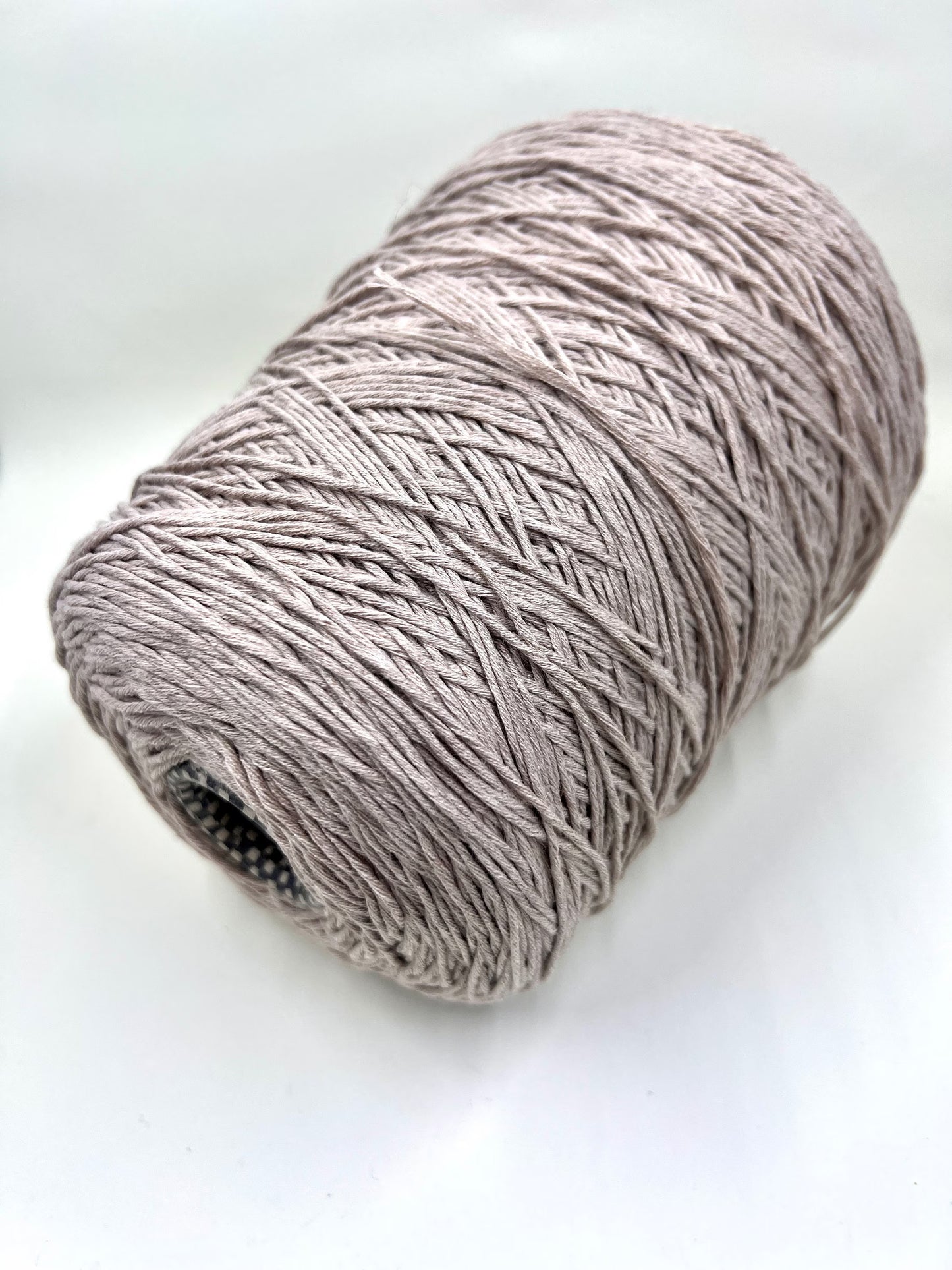 Soft Cotton Yarn 100%, Cotton Yarn on Cone, Cotton Yarn for knitting. Color Taupe. Per 100 gr