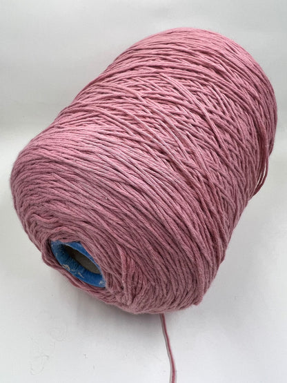 Soft Cotton Yarn 100%, Cotton Yarn on Cone, Cotton Yarn for knitting. Salmon. Per 100 gr