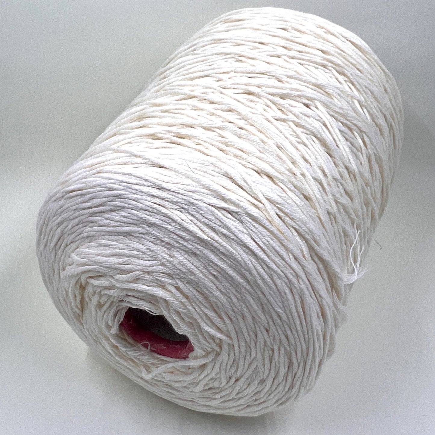 Soft Cotton Yarn 100%, Cotton Yarn on Cone, Cotton Yarn for knitting. White. Per 100 gr