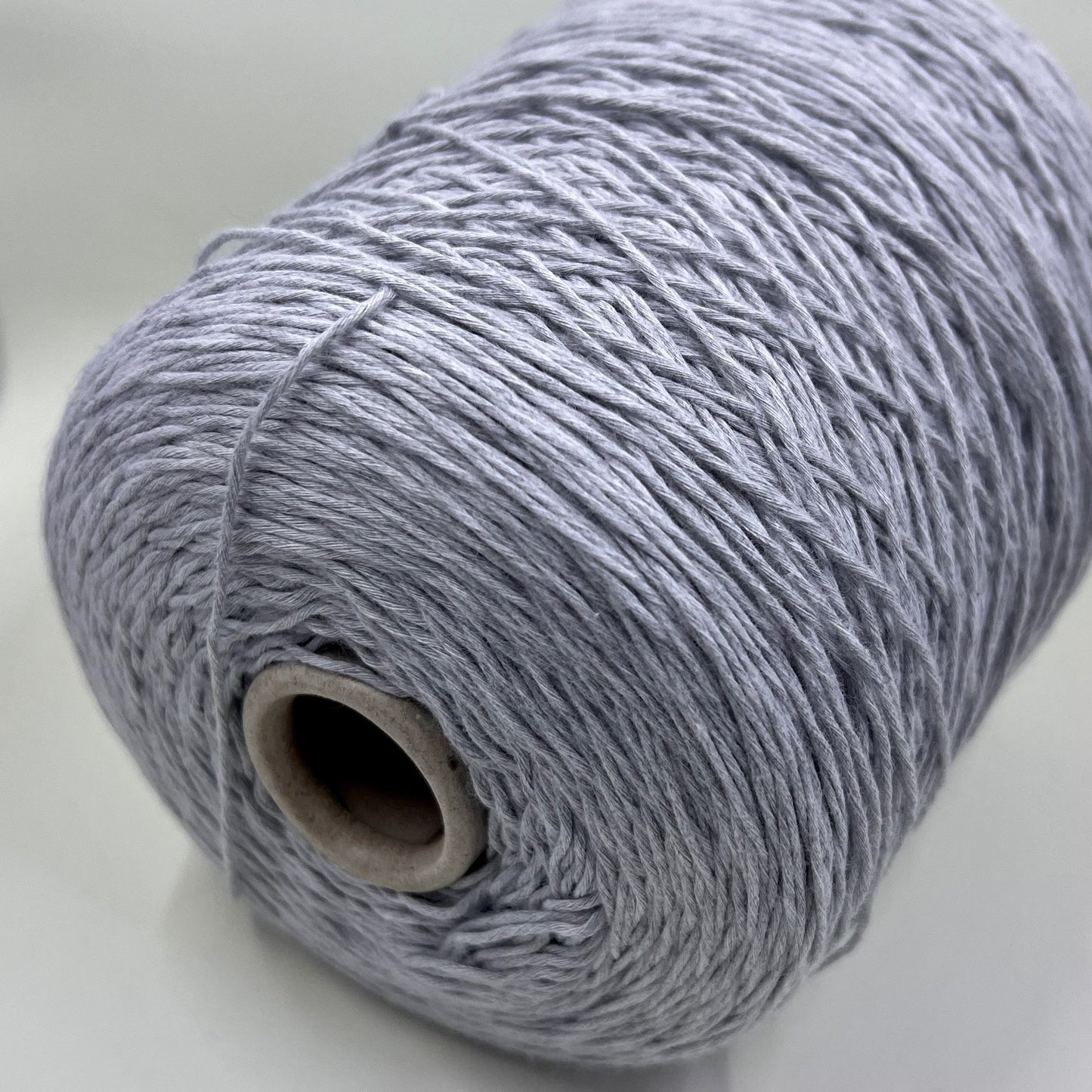 Soft Cotton Yarn 100%, Cotton yarn on cone. Gray. Per 100 gr