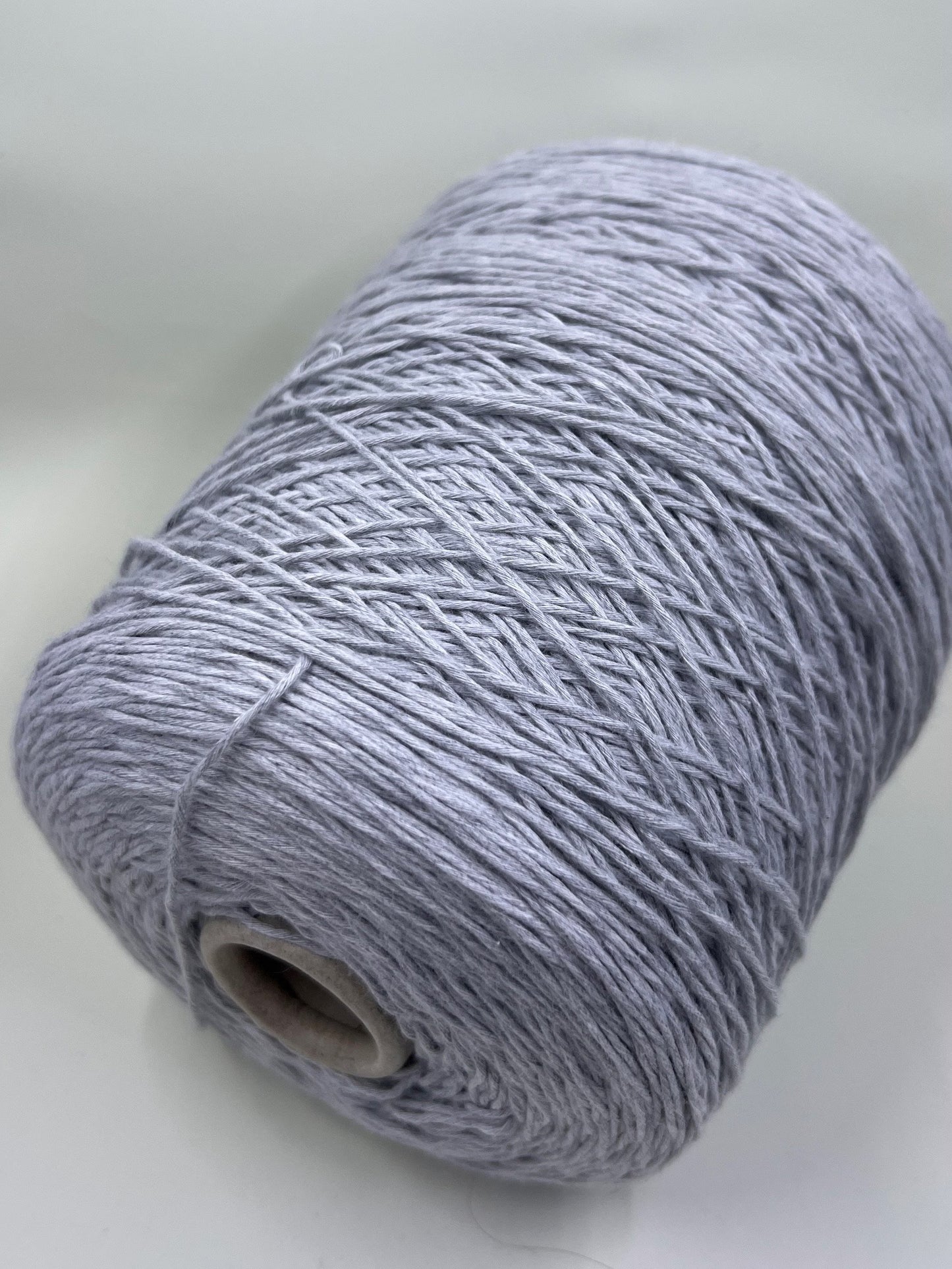 Soft Cotton Yarn 100%, Cotton yarn on cone. Gray. Per 100 gr