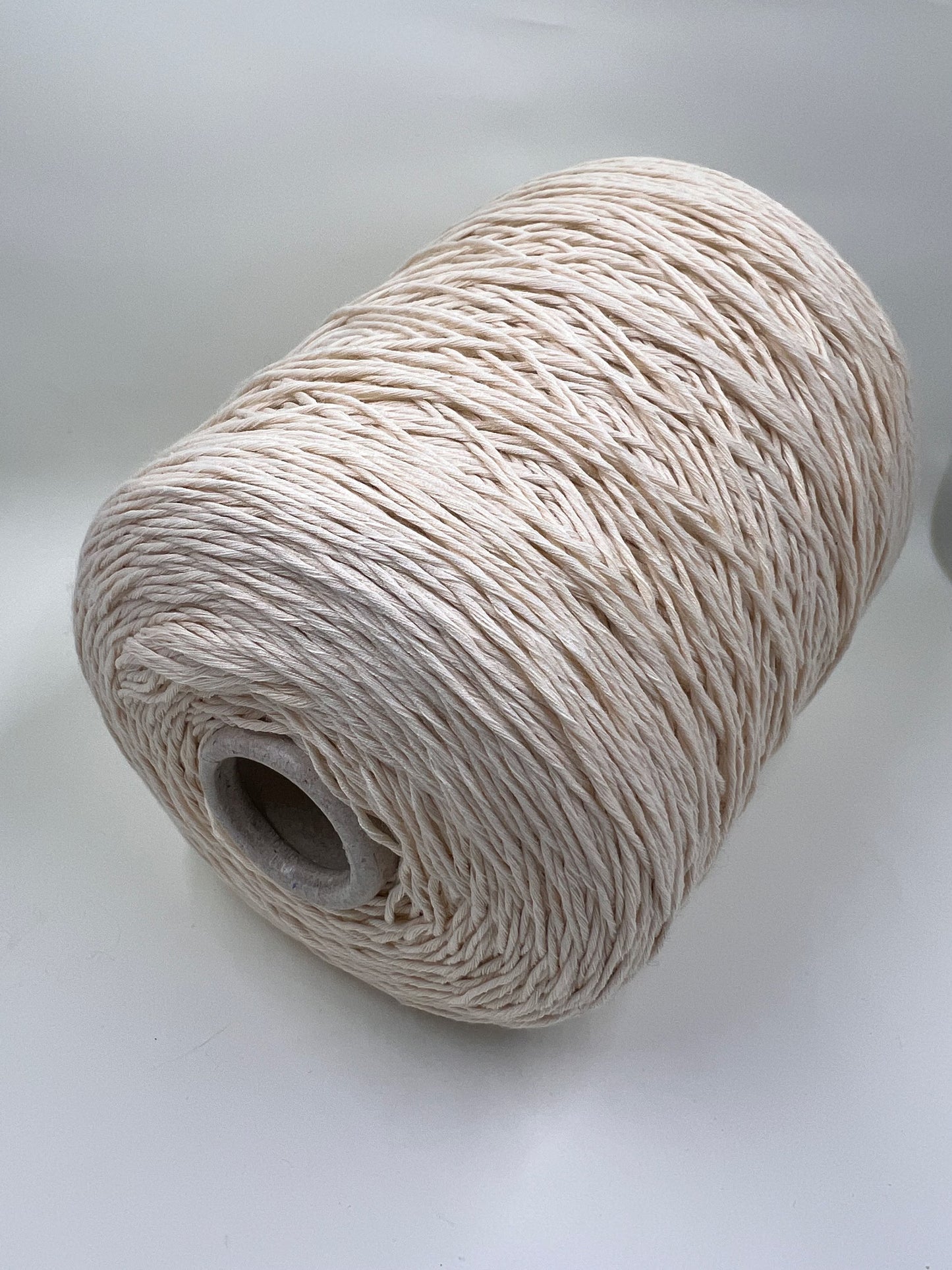 Soft Cotton Yarn 100%, Cotton Yarn on Cone, Cotton Yarn for knitting. Beige. Per 100 gr