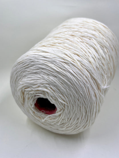 Soft Cotton Yarn 100%, Cotton Yarn on Cone, Cotton Yarn for knitting. White. Per 100 gr