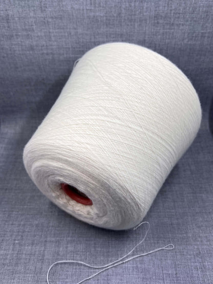 Cashmere Yarn 100%, Yarn on Cone, Filartex PUROS, White. per 100 gr