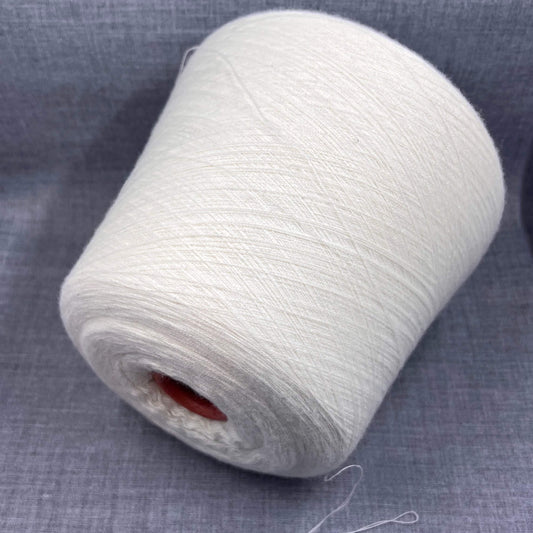 Cashmere Yarn 100%, Yarn on Cone, Filartex PUROS, White. per 100 gr