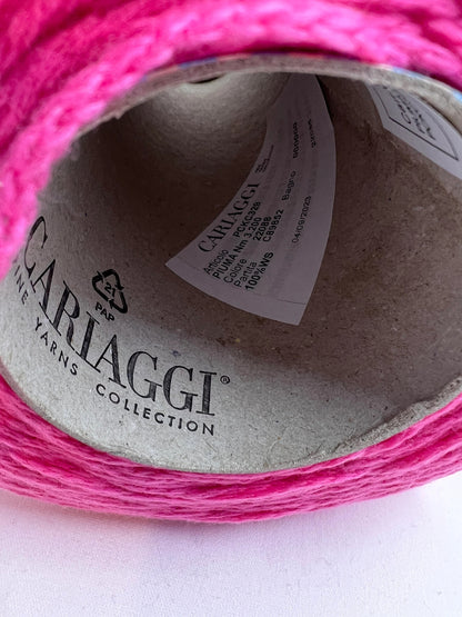 PIUMA Cashmere Yarn 100%, Yarn on Cone. Cariaggi Yarn,Yarn for knitting, Color Pink. Per 100 gr