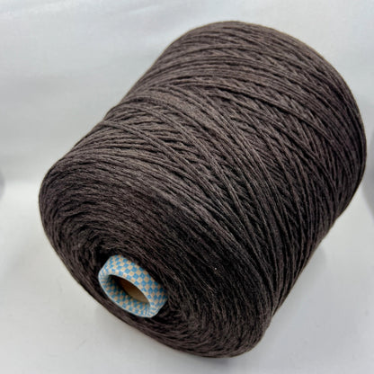 PIUMA Cashmere Yarn 100%, Yarn on Cone. Cariaggi Yarn - PCKC329, Color Dark Chocolad. Per 100 gr