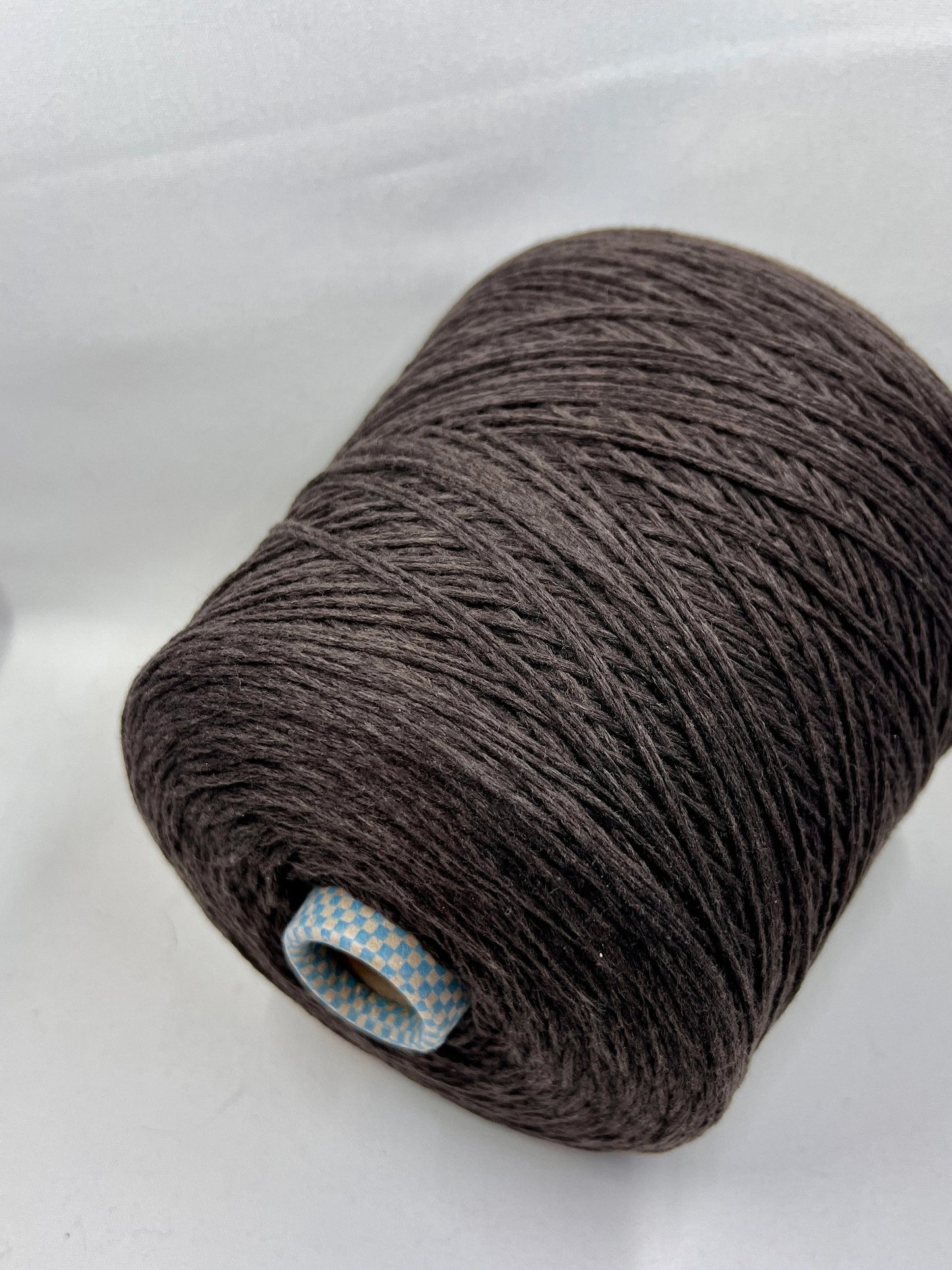 PIUMA Cashmere Yarn 100%, Yarn on Cone. Cariaggi Yarn - PCKC329, Color Dark Chocolad. Per 100 gr